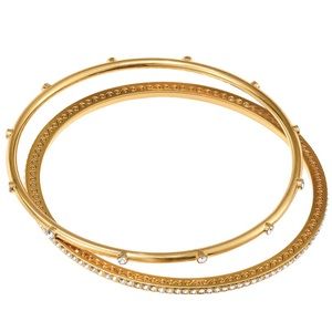 Neptune's Rings Pave Bangle Set